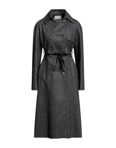 Sees Infinitely Woman Woman Coat Steel Grey Size 6 Viscose, Polyamide, Virgin Wool