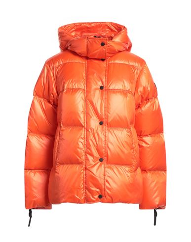 Peuterey Woman Puffer Orange Size 12 Polyamide
