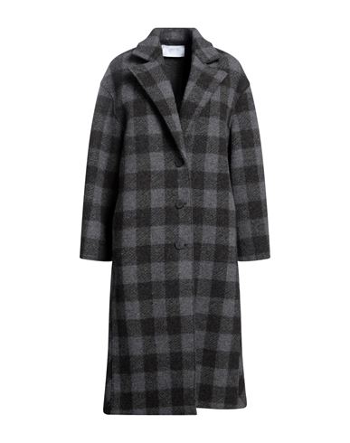 Shop Harris Wharf London Woman Coat Grey Size 4 Virgin Wool