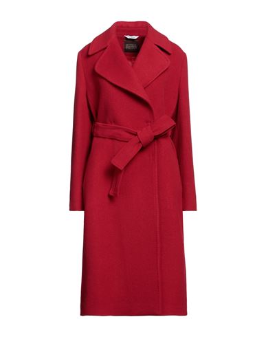 Bottega Martinese Woman Coat Red Size 6 Wool, Polyester, Polyamide