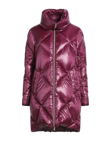 Herno Woman Puffer Plum Size 10 Polyamide In Purple
