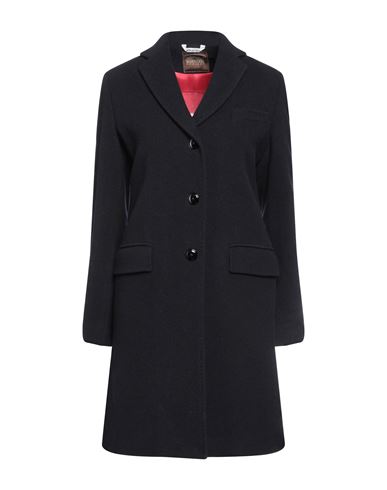 Bottega Martinese Woman Coat Midnight Blue Size 10 Wool, Polyester In Black