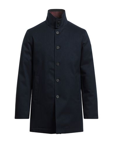 Homeward Clothes Man Coat Navy Blue Size Xxl Polyester