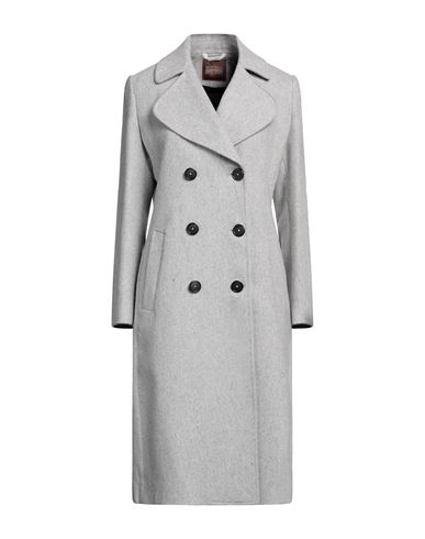 Bottega Martinese Woman Coat Light Grey Size 8 Wool, Polyester, Polyamide