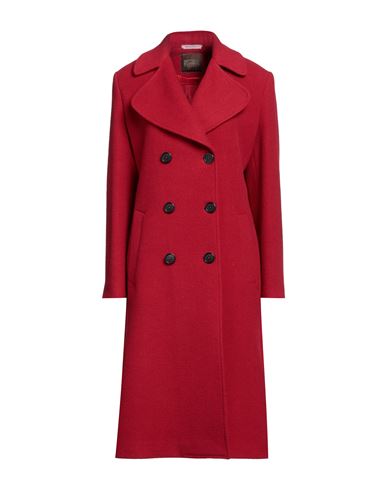 Bottega Martinese Woman Coat Red Size 10 Wool, Polyester, Polyamide
