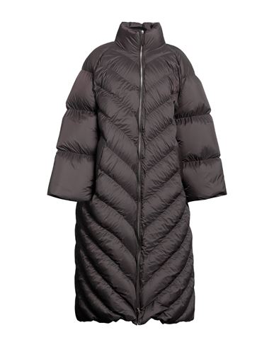 Khaite Farrow Brown Oversized Quilted Shell Coat In Brown