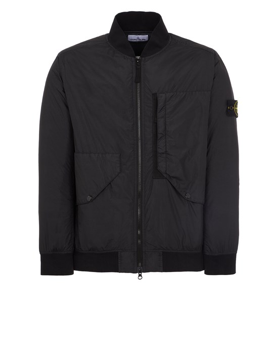 Unlock Wilderness' choice in the Stone Island Vs Canada Goose comparison, the Crinkle Reps Bomber Jacket by Stone Island