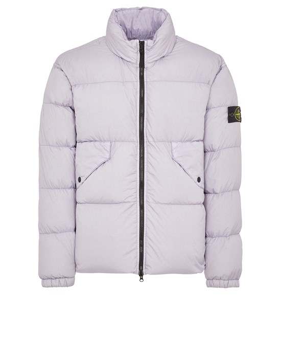  STONE ISLAND 40623 GARMENT DYED CRINKLE REPS RECYCLED NYLON DOWN Jacket Man Lavender