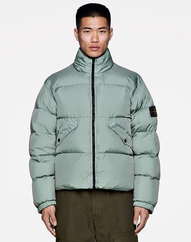 Stone Island: Purple Garment-Dyed Bomber Jacket