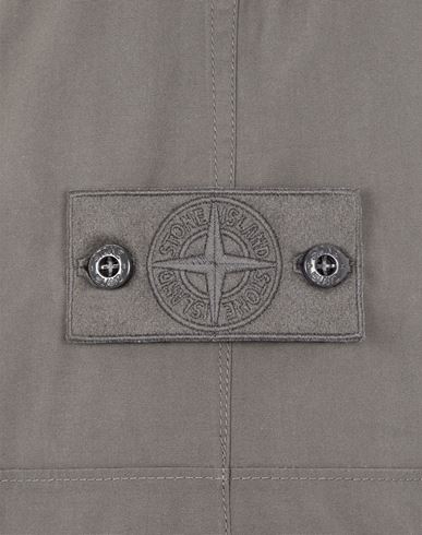 Stone island white badge hot sale jacket