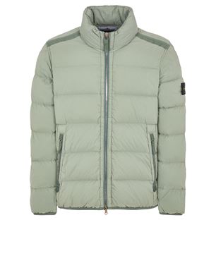 Stone Island Seamless Down Jacket Tunnel Nylon Green