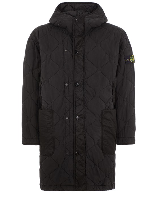LONG JACKET Man 70133 50 FILI QUILTED-TC Front STONE ISLAND