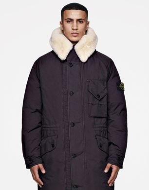 STONE ISLAND DAVID LIGHT-TC ロングコート ブラック 70449 DAVID TC
