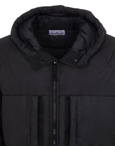 Stone island crinkle reps best sale jacket black