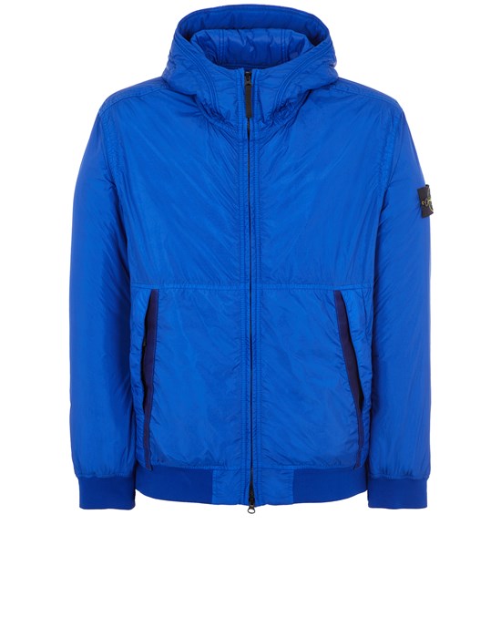Jacket Man 40823 GARMENT DYED CRINKLE REPS RECYCLED NYLON WITH PRIMALOFT®-TC Front STONE ISLAND