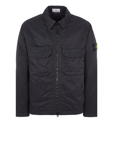 Stone island discount black nylon overshirt