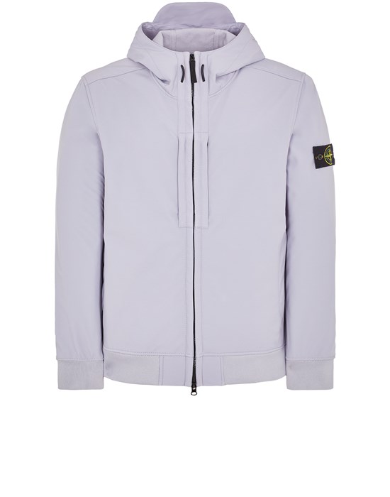 LIGHTWEIGHT JACKET Man Q0122 SOFT SHELL-R_e.dye® TECHNOLOGY IN RECYCLED POLYESTER Front STONE ISLAND
