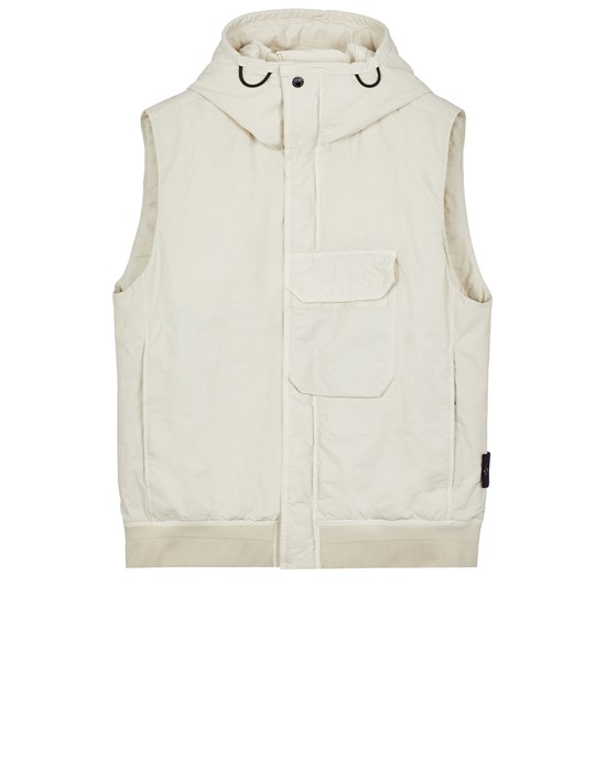 Gilet Homme G1021 OPAQUE NYLON TWILL DOWN Front STONE ISLAND