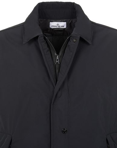 Manteau long homme avec poche verticale