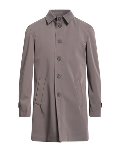 Massimo Rebecchi Man Overcoat & Trench Coat Lead Size 42 Polyester, Elastane In Grey