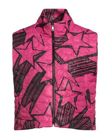 Vanessa Scott Woman Down Jacket Fuchsia Size M Polyester In Pink