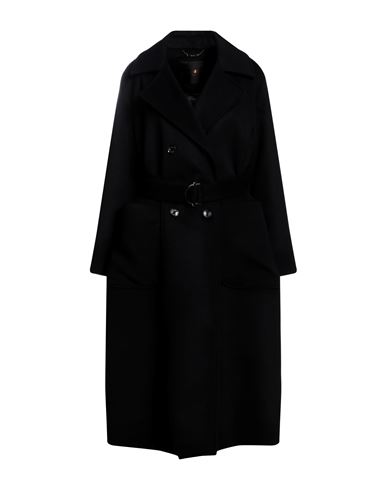 Moorer Woman Puffer Midnight Blue Size 6 Wool, Cashmere, Viscose In Black