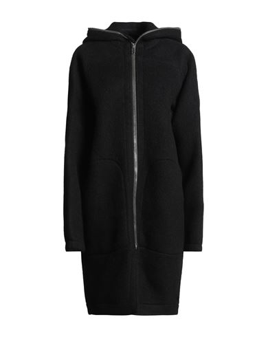 Rick Owens Woman Coat Black Size 4 Wool, Alpaca Wool In Black