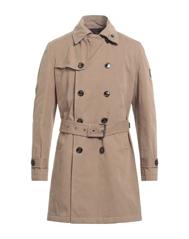 Ungaro Man Overcoat Khaki Size 46 Cotton, Polyester, Polyamide In Beige