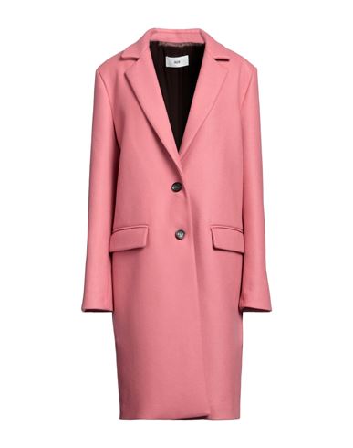 Solotre Woman Coat Pastel Pink Size 10 Wool, Polyester