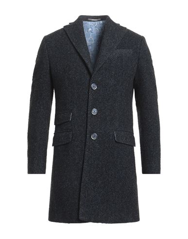 Havana & Co. Man Coat Blue Size 40 Synthetic Fibers, Wool, Cotton, Alpaca Wool, Silk