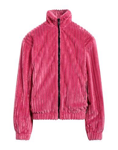 Msgm Man Jacket Fuchsia Size 42 Polyester In Pink