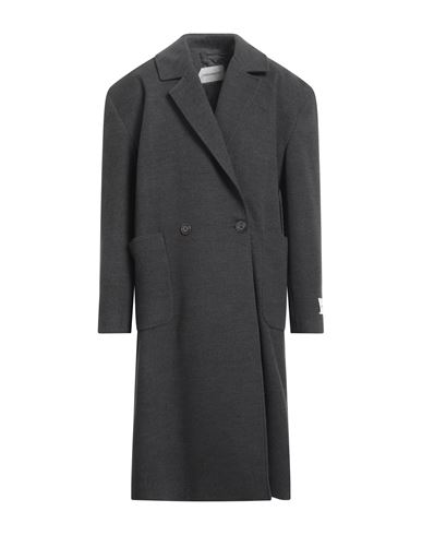Hinnominate Man Coat Lead Size L Polyester, Viscose, Elastane In Grey