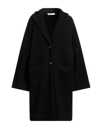 Liviana Conti Woman Coat Black Size M Cashmere, Polyamide