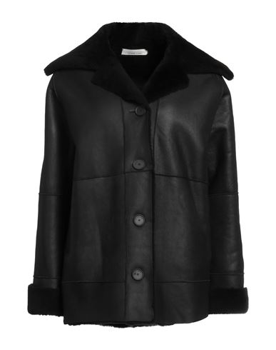 Liviana Conti Woman Coat Black Size 12 Soft Leather