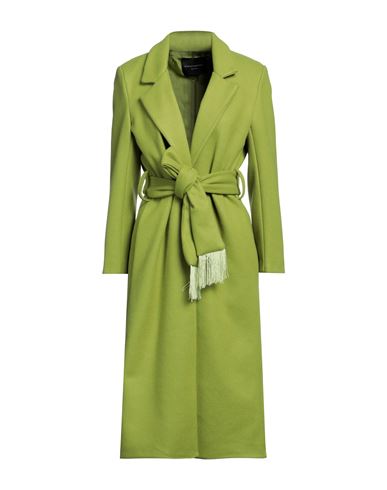 Angela Mele Milano Woman Coat Light Green Size S Viscose, Polyester, Wool, Elastane