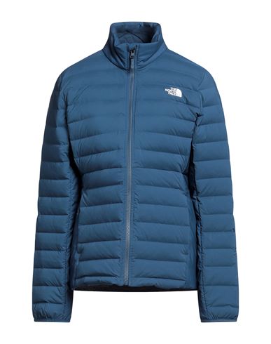 The North Face Woman Down Jacket Slate Blue Size L Polyester