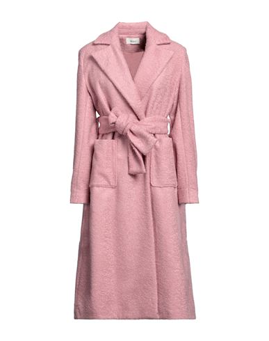 Vicolo Woman Coat Pink Size L Polyester