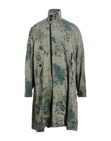 Sacai Man Overcoat Military Green Size 2 Cotton, Polyester
