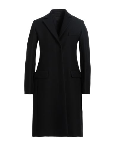 Sportmax Woman Coat Black Size 8 Polyamide, Virgin Wool
