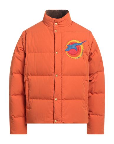 Holubar Man Down Jacket Orange Size Xxl Cotton, Nylon