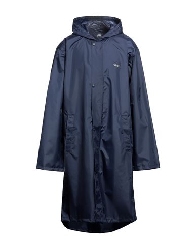 Shop Vetements Man Overcoat & Trench Coat Midnight Blue Size Onesize Nylon, Polyurethane