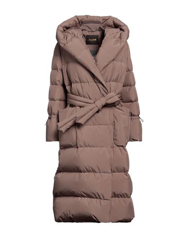 Moorer Woman Puffer Light Brown Size 4 Polyester In Brown