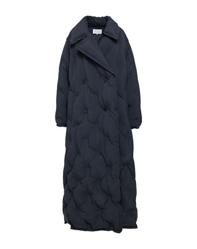Maison Margiela Padded Double-breasted Coat In Blue