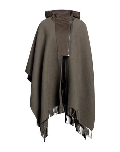 Dondup Woman Cape Military Green Size Onesize Wool, Cotton