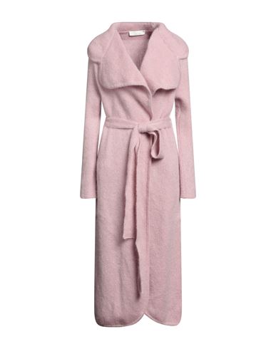Alessia Zamattio Woman Overcoat Light Pink Size S Mohair Wool, Nylon, Wool
