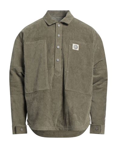 Paura Man Jacket Military Green Size Xs Cotton, Elastane