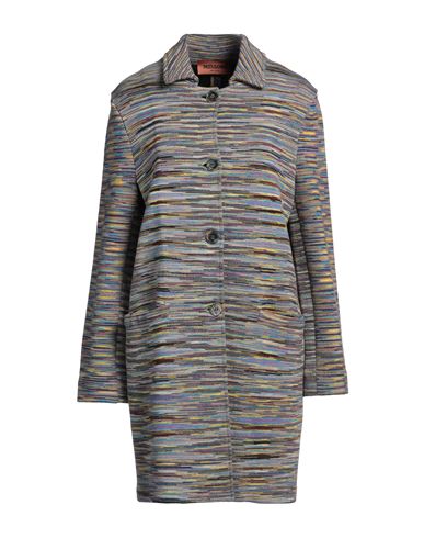Missoni Woman Overcoat & Trench Coat Lilac Size 12 Wool, Viscose, Polyester, Polyamide