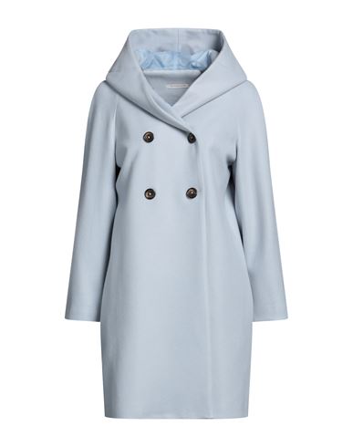 Biancoghiaccio Woman Coat Sky Blue Size 12 Acrylic, Polyethylene, Wool