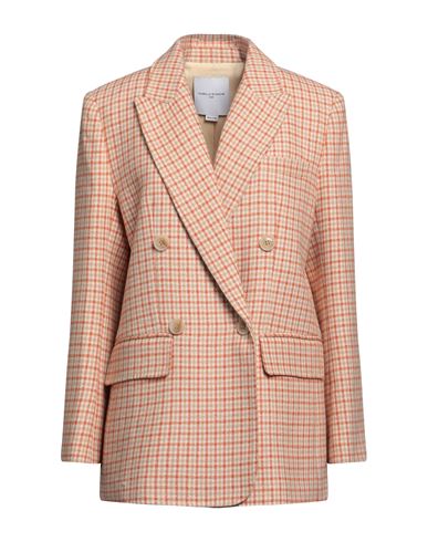 Isabelle Blanche Paris Woman Blazer Orange Size M Wool, Polyester In White