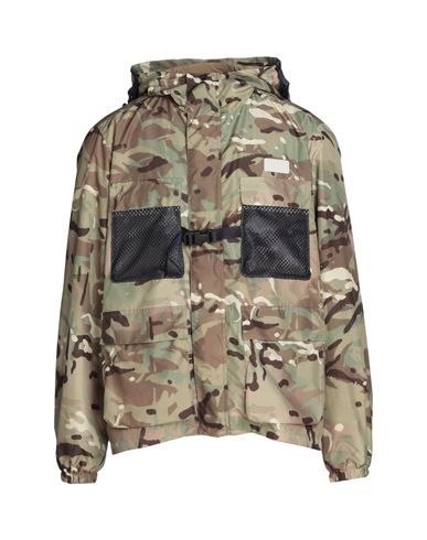 Lc23 Camo Nylon Technical Jacket Man Jacket Military Green Size Xl Polyamide